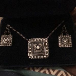 Necklace and earrings